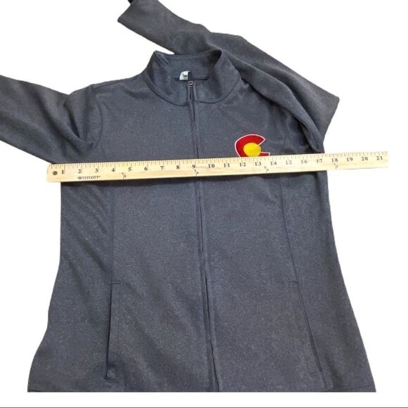 Colorado Grey Zippered Athletic Jacket Sz Small - Picture 8 of 8